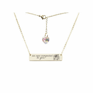 Swarovski Crystal Bar Necklace - LeyeF Co. Global Jewelry & Accessories