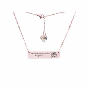 Swarovski Crystal Bar Necklace - LeyeF Co. Global Jewelry & Accessories