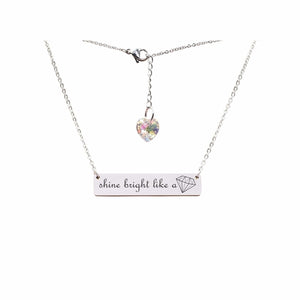 Swarovski Crystal Bar Necklace - LeyeF Co. Global Jewelry & Accessories