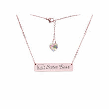 Load image into Gallery viewer, Swarovski Crystal Bar Necklace - LeyeF Co. Global Jewelry &amp; Accessories
