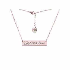 Swarovski Crystal Bar Necklace - LeyeF Co. Global Jewelry & Accessories