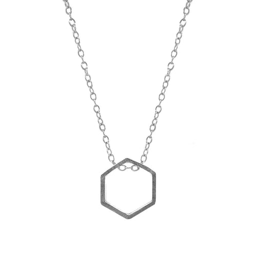 Hexagonal Mini Geometric Necklace [variant_title]