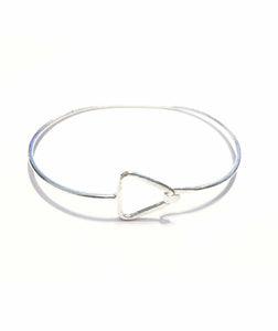 Simple Triangle Bracelet Silver