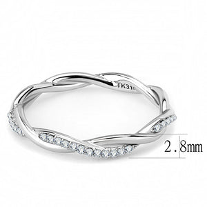 silver twist ring