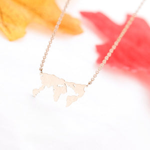 Globe Charm Necklace - LeyeF Co. Global Jewelry & Accessories