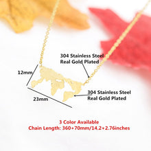 Load image into Gallery viewer, Globe Charm Necklace - LeyeF Co. Global Jewelry &amp; Accessories
