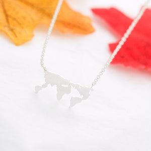 Globe Charm Necklace - LeyeF Co. Global Jewelry & Accessories