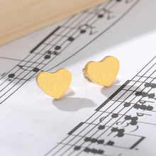 Load image into Gallery viewer, Heart Stud Earrings [variant_title]
