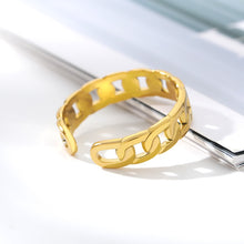 Load image into Gallery viewer, Cuban Link Ring - Adjustable [variant_title]
