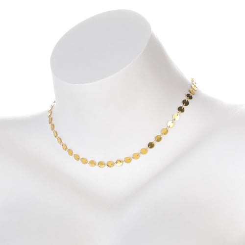 Disc Chain Choker Necklace [variant_title]