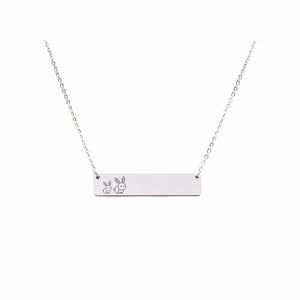 Mama Bear Customizable Necklace Silver / MAMA BUNNY OF 1