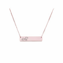 Load image into Gallery viewer, Mama Bear Customizable Necklace Rose Gold / MAMA DOG OF 1
