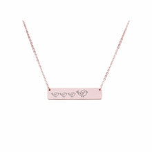 Load image into Gallery viewer, Mama Bear Customizable Necklace Rose Gold / MAMA BIRD OF 3
