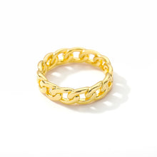 Load image into Gallery viewer, Cuban Chain Ring 7 / Gold / United States
