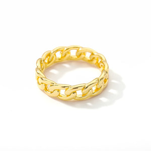 Cuban Chain Ring 7 / Gold / United States