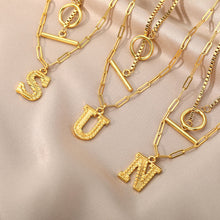 Load image into Gallery viewer, Double Initial &amp; Toggle Clasp Necklace Set [variant_title]

