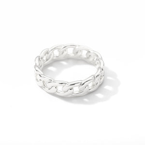 Cuban Chain Ring 7 / Silver / United States