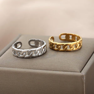 Cuban Link Ring - Adjustable [variant_title]