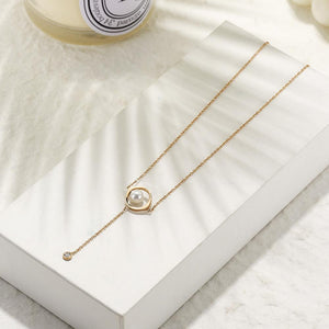 Pearl Circle Pendant Necklace [variant_title]