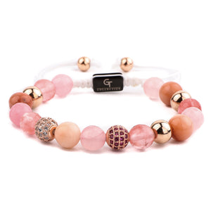 Bracelet - Women's Beaded Bracelet |  Pearl, Amethyst, Labradorite Gemstones