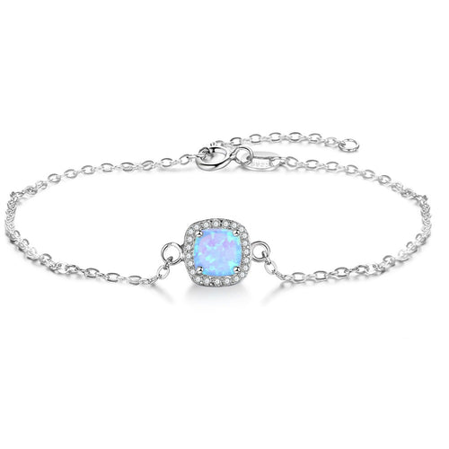 Square Blue Opal Bracelet Default Title