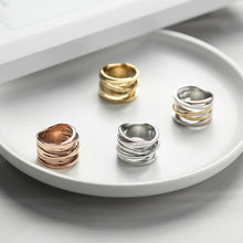 Load image into Gallery viewer, Gold Intertwined Statement Ring [variant_title]
