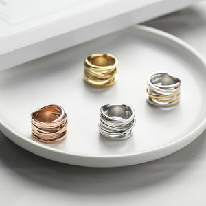 Gold Intertwined Statement Ring [variant_title]