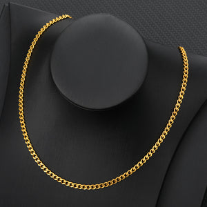 Cuban Chain Necklace Gold / 50CM(19.7 Inch)