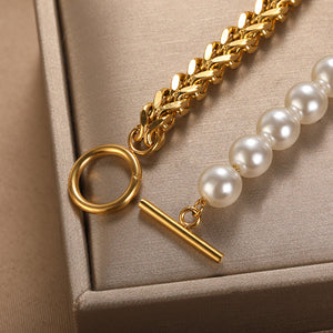Cuban Chain Pearl Bracelet [variant_title]