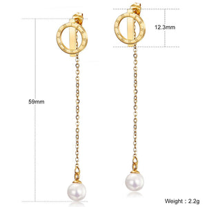 Pearl Dangle Earrings [variant_title]