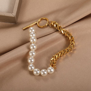 Cuban Chain Pearl Bracelet [variant_title]