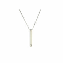 Load image into Gallery viewer, 3D Vertical Bar Initial Necklace - LeyeF Co. Global Jewelry &amp; Accessories
