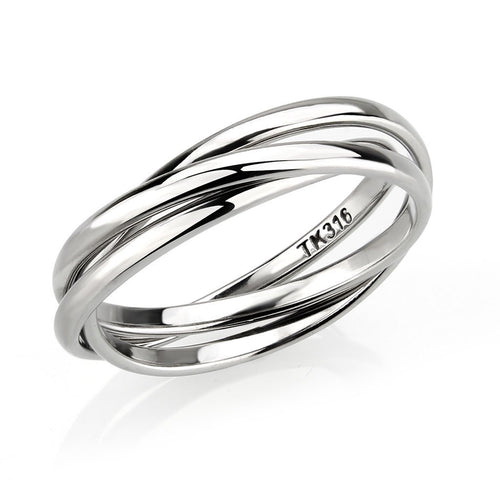 Silver Interlocking Ring 10