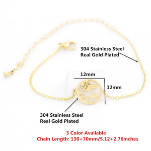 World Map Bracelet - LeyeF Co. Global Jewelry & Accessories