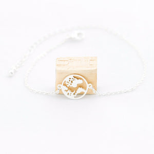 World Map Bracelet - LeyeF Co. Global Jewelry & Accessories