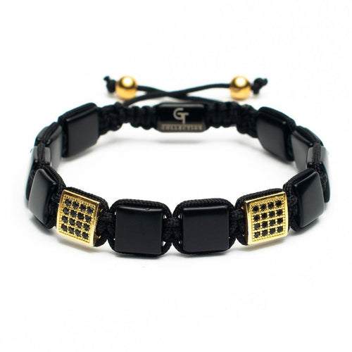 Bracelet - Matte Onyx Flatbead