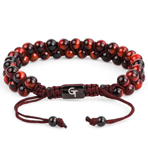 Bracelet - RED TIGER EYE Double