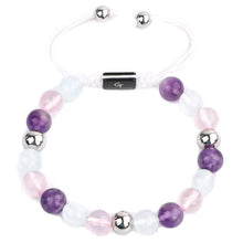 Load image into Gallery viewer, Bracelet - Women&#39;s Beaded Bracelet | Pearl, Amethyst, Rose Quartz Gemstones
