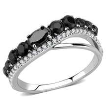 Load image into Gallery viewer, Black Gem Curve Ring [variant_title]
