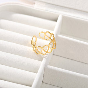 Intertwined Hearts Ring - LeyeF Co. Global Jewelry & Accessories