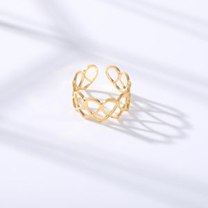 Intertwined Hearts Ring - LeyeF Co. Global Jewelry & Accessories