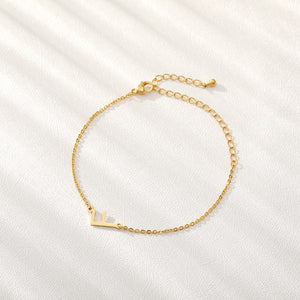 Initial Letter Bracelet - LeyeF Co. Global Jewelry & Accessories