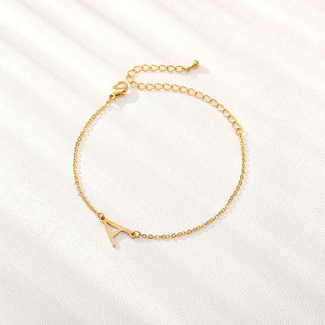 Initial Letter Bracelet - LeyeF Co. Global Jewelry & Accessories