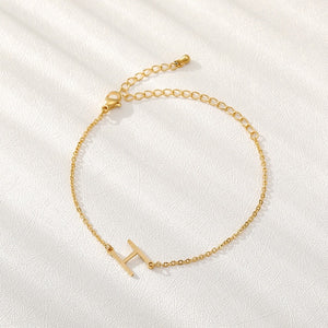 Initial Letter Bracelet - LeyeF Co. Global Jewelry & Accessories