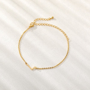 Initial Letter Bracelet - LeyeF Co. Global Jewelry & Accessories