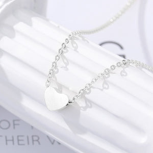 Heart Solid Pendant Necklace - LeyeF Co. Global Jewelry & Accessories