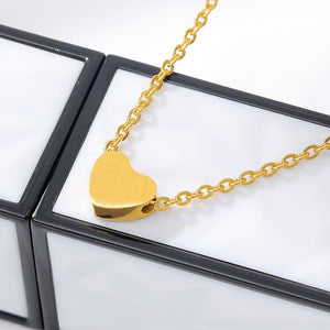 Heart Solid Pendant Necklace - LeyeF Co. Global Jewelry & Accessories