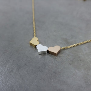 Tri-Heart Necklace - LeyeF Co. Global Jewelry & Accessories