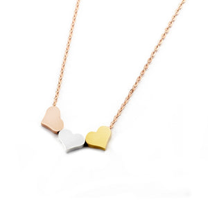 Tri-Heart Necklace - LeyeF Co. Global Jewelry & Accessories