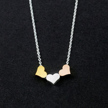 Load image into Gallery viewer, Tri-Heart Necklace - LeyeF Co. Global Jewelry &amp; Accessories
